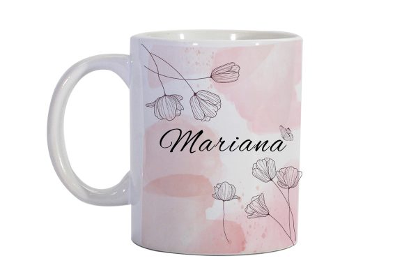 caneca de porcelana nome
