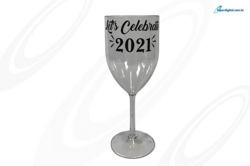 Taça de vinho acrilico